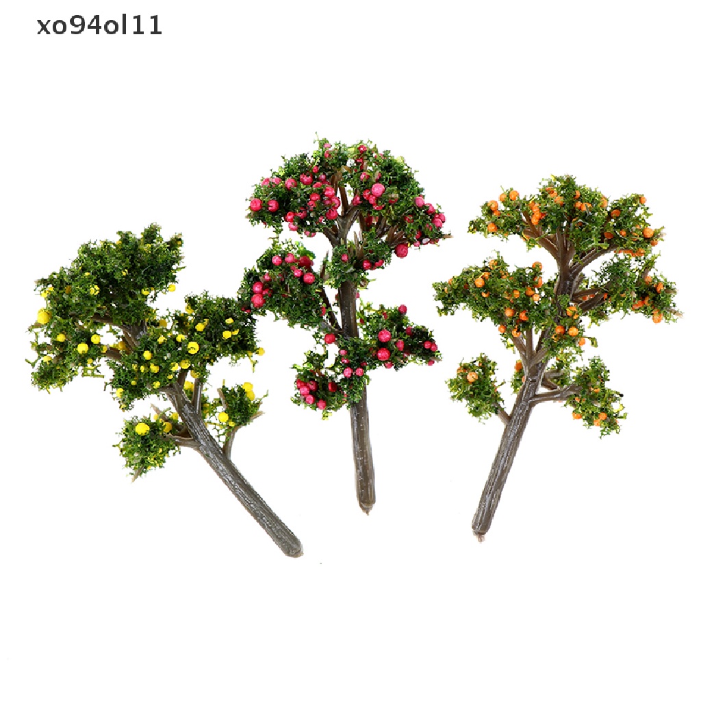 Xo 1Pc Ornamen Taman Mini Miniatur Resin Pohon Buah Kerajinan Peri Dekorasi Taman OL