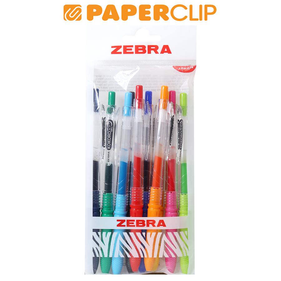 

BALLPOINT / PEN ZEBRA KOKORO GEL 05 ISI 10 MIX