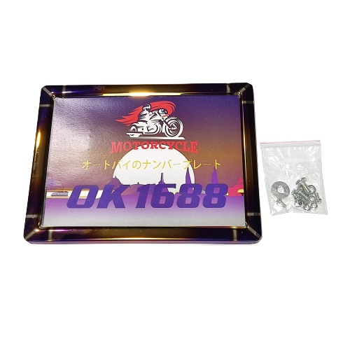 Cover Plat Motor Vespa Twotone Model Kotak Dudukan Plat Motor Vespa