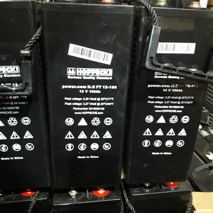 Battery hoppeke 12v 100ah good plts solar cell