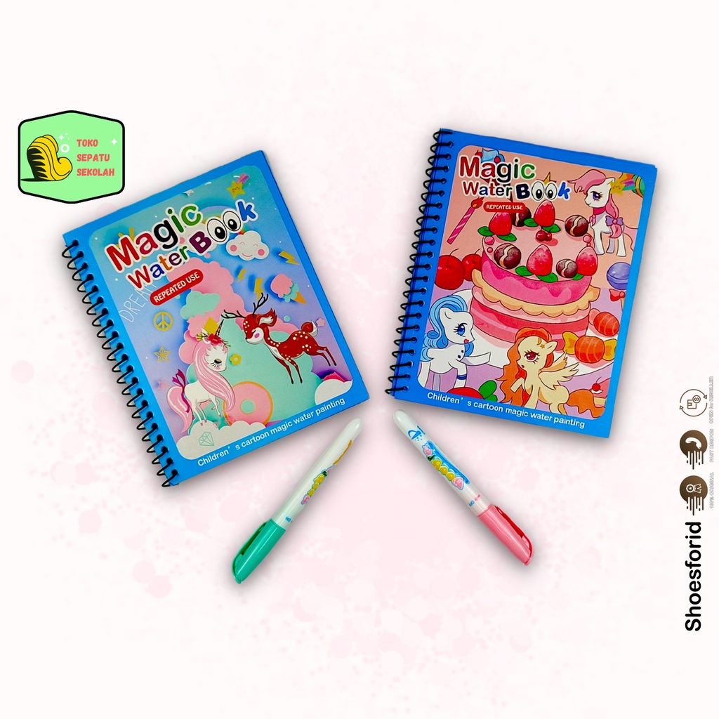 SFK Magic Water Book // buku mewarnai // Buku mewarnai ajaib // Buku mewarnai water doodle