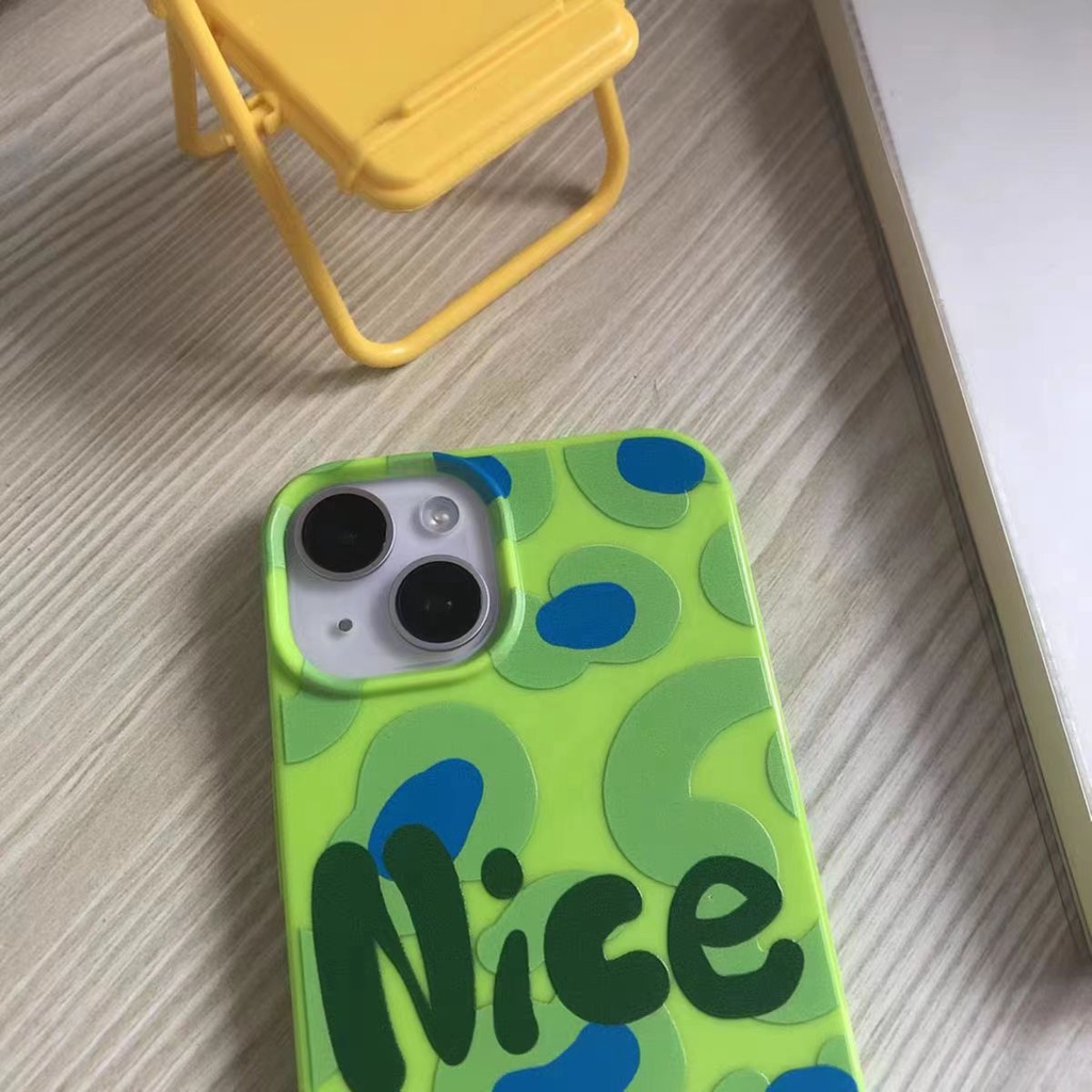 IPHONE Ins Pola Bintik Cocok Untuk Iphone14 14pro 14plus 13 13mini 13pro 13prm iPhone12 7Plus 8Plus Xr XS 13 12mini Pro Max Empat Sudut Casing Ponsel Tahan Guncangan
