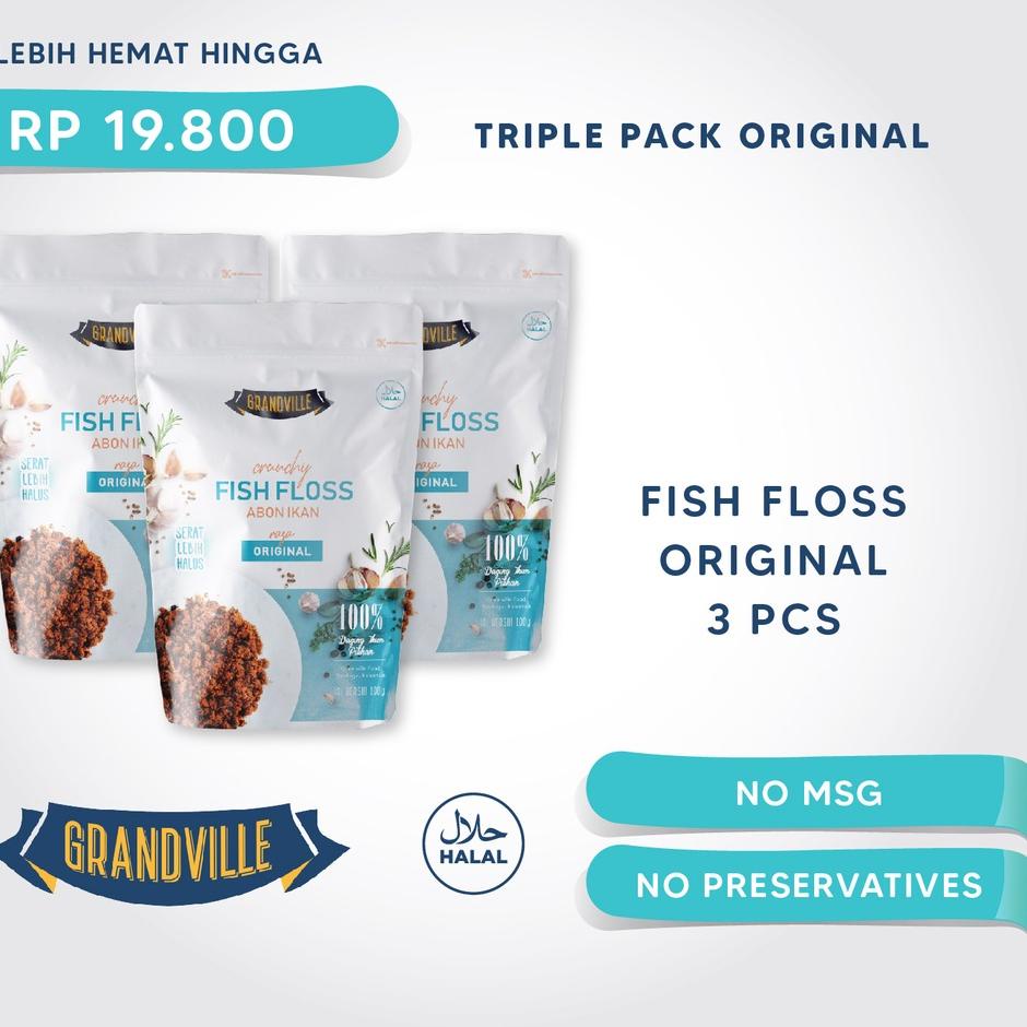 

☛ Grandville Abon IKAN Crunchy Triple Pack Original Ω
