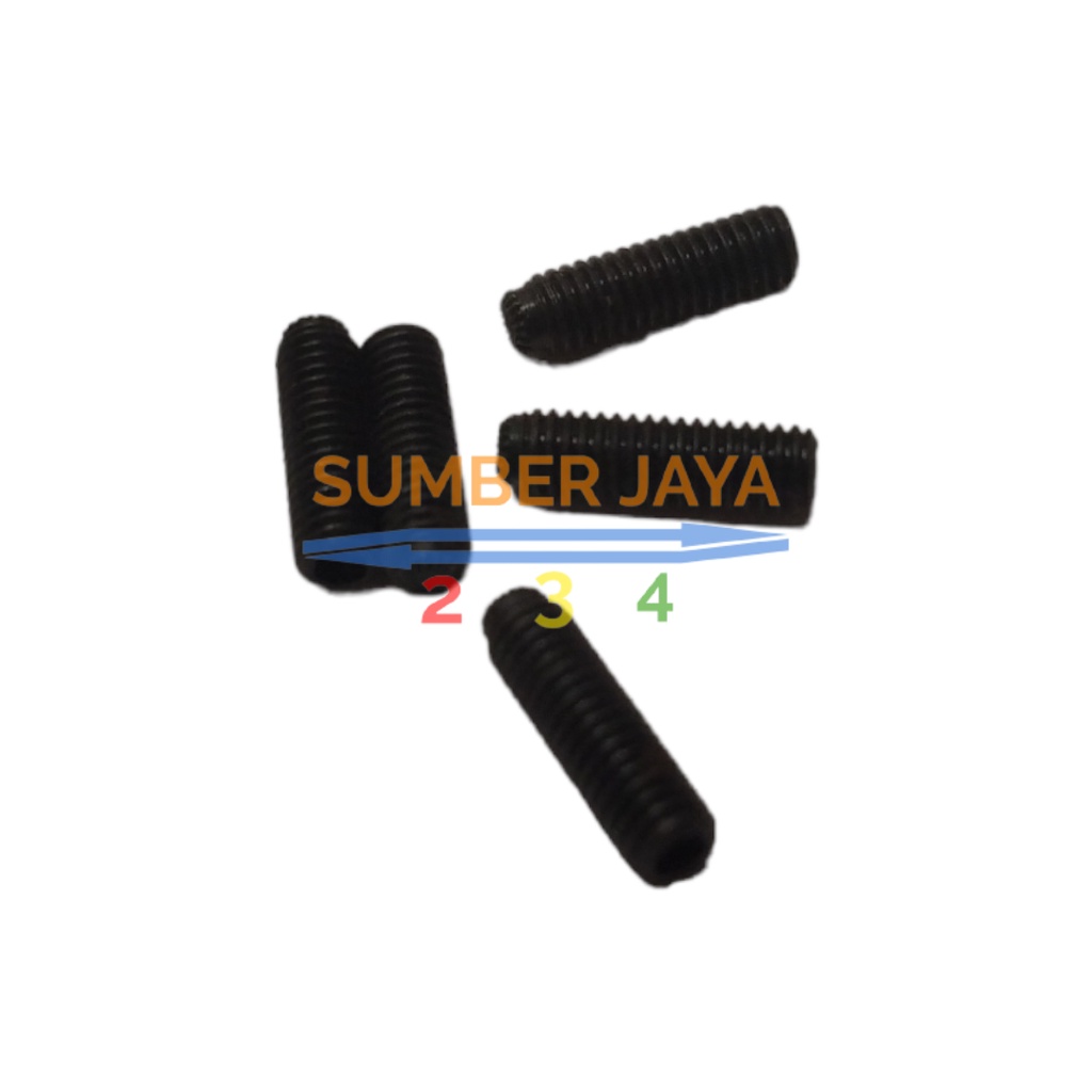 Baut tanpa kepala M3 x 10 Set L/ Baut Socket TERMURAH -
