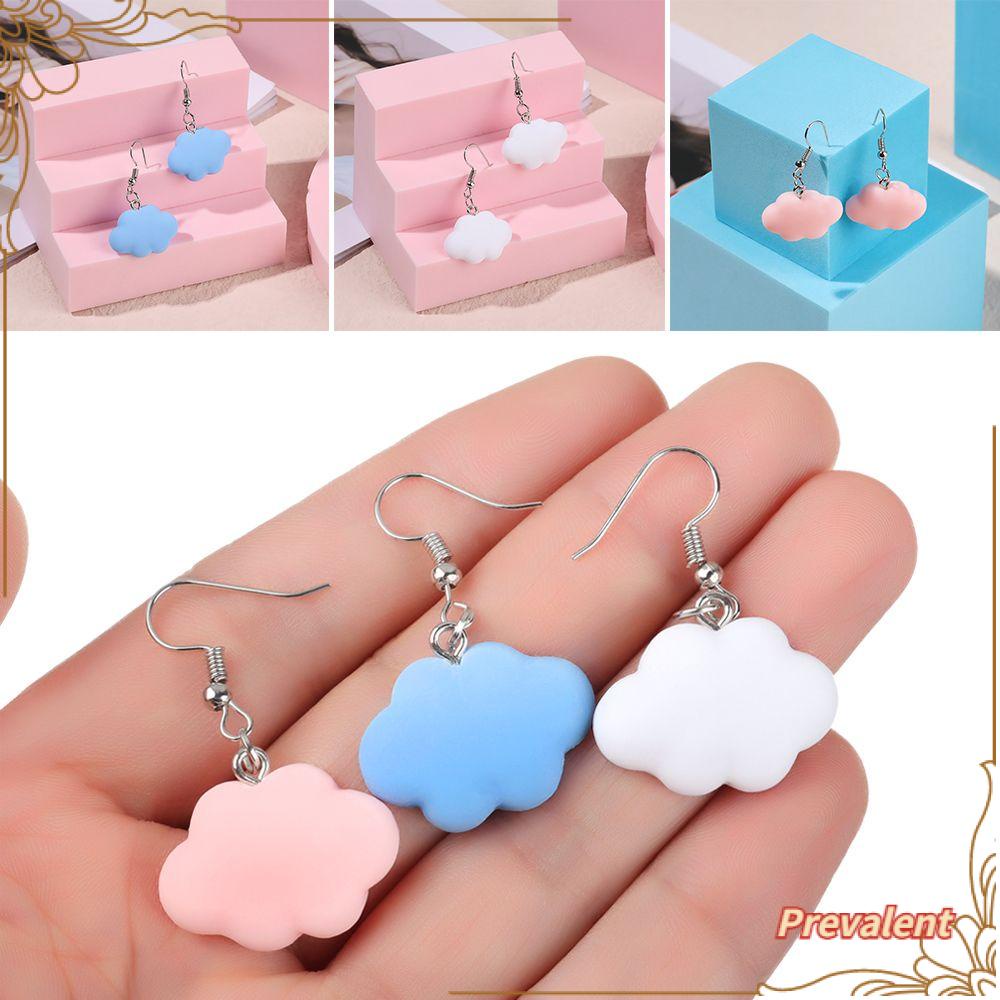 Preva Anting Awan Lucu Perhiasan Pesta Drop Earrings Drop Menjuntai Kartun