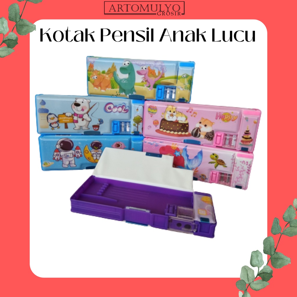 KOTAK PENSIL ANAK / KOTAK PENSIL LUCU / KOTAK PENSIL KARAKTER