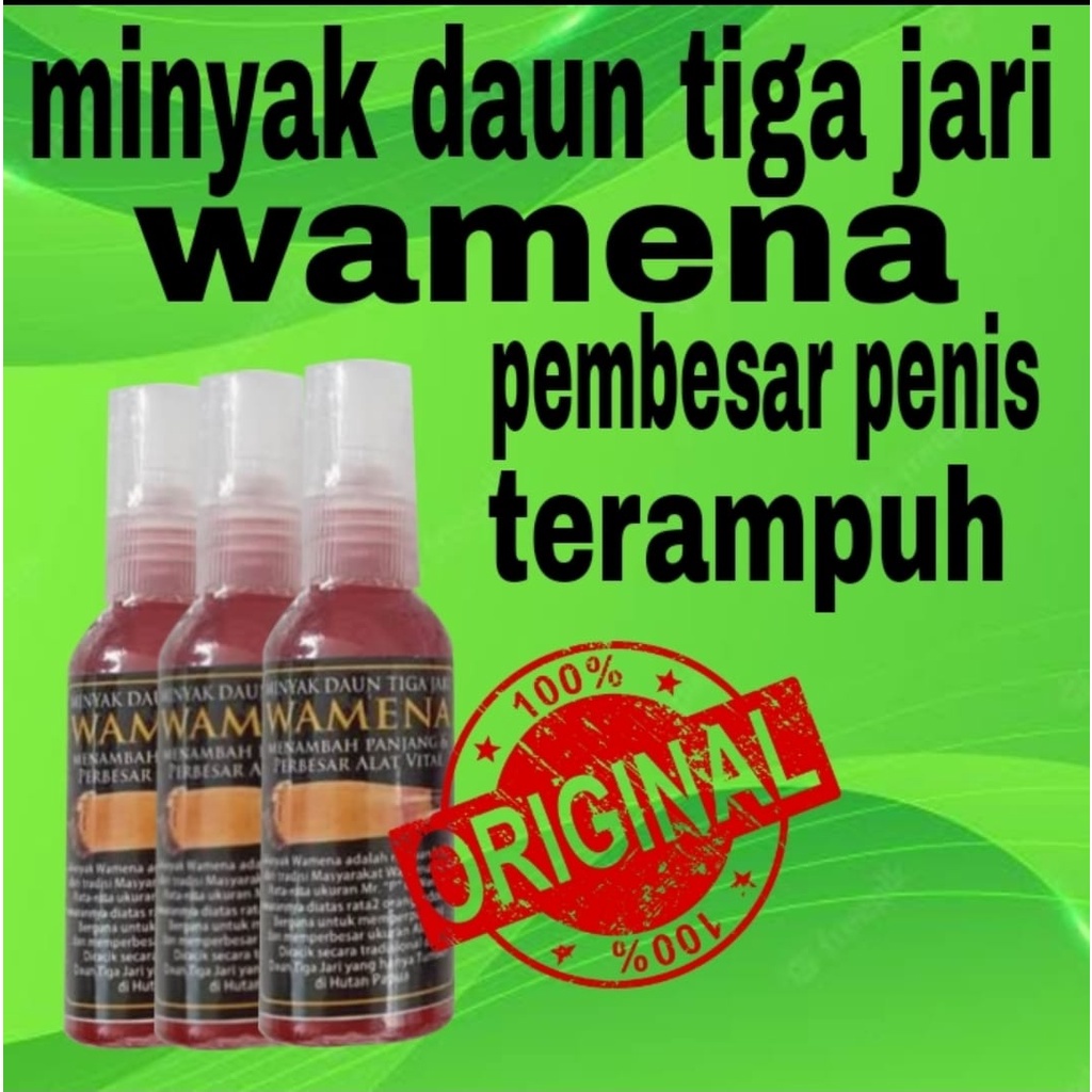 Jual Bergaransi Minyak Daun Bungkus Papua 3 Tiga Jari Wamena Asli Obat Khusus Pria Dewasa