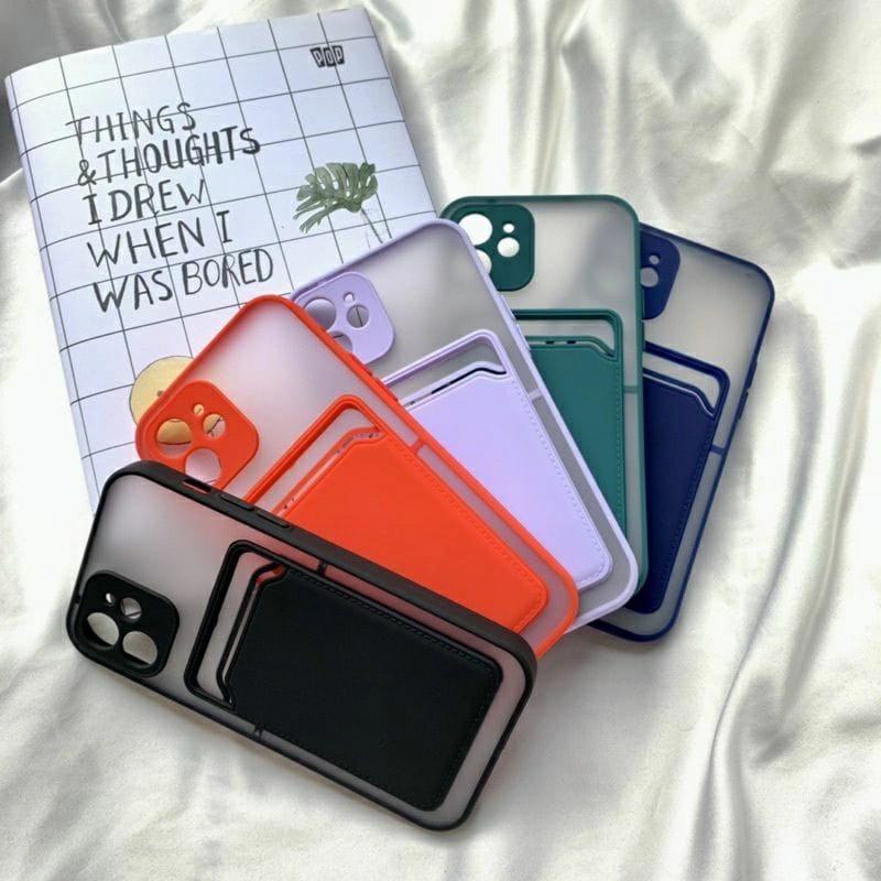 [ Oppo A37 / A59 / A3S / A5S / A7 ] Case Gingle Card Slot Holder Kartu