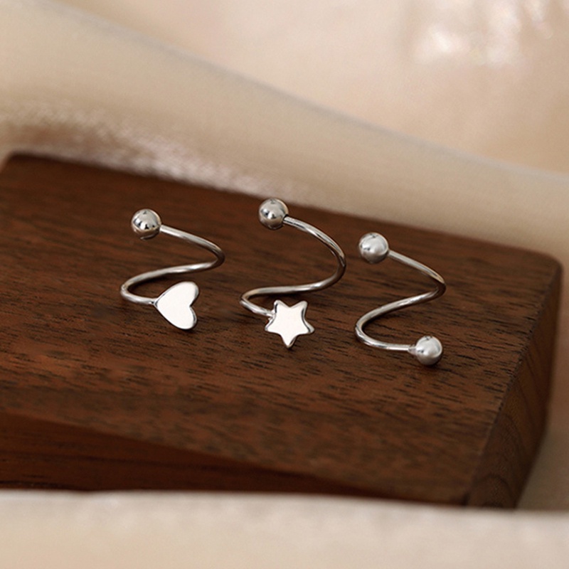 Anting Pejantan Musim Semi Anting Pejantan Sederhana Wanita Temperamen Anting Cinta Hadiah
