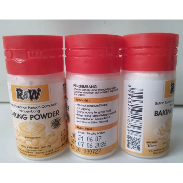 

Rw mini baking powder/baking powder R&W mini/pengembang kue 10gr