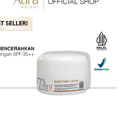 ✳ AURA BRIGHT DAILY DAY CREAM 10GR  - DAY CREAM AURA BRIGHT ▲