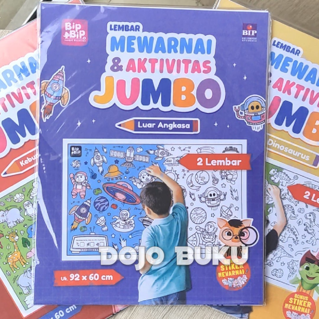 Buku Lembar Mewarnai &amp; Aktivitas Jumbo by Bip