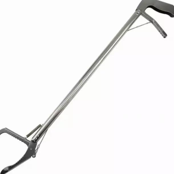 Tongkat Ular Stainless / Snake Hook With Clamp / Grabb Stick Snake