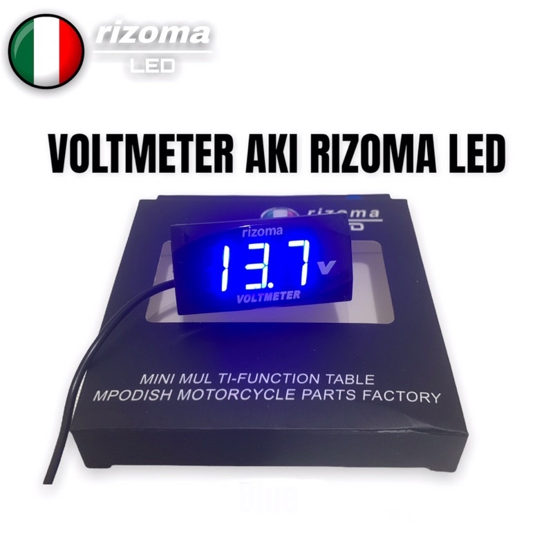 Voltmeter Amper ACCU Aki Volt Meter Original Merk RIZOMA