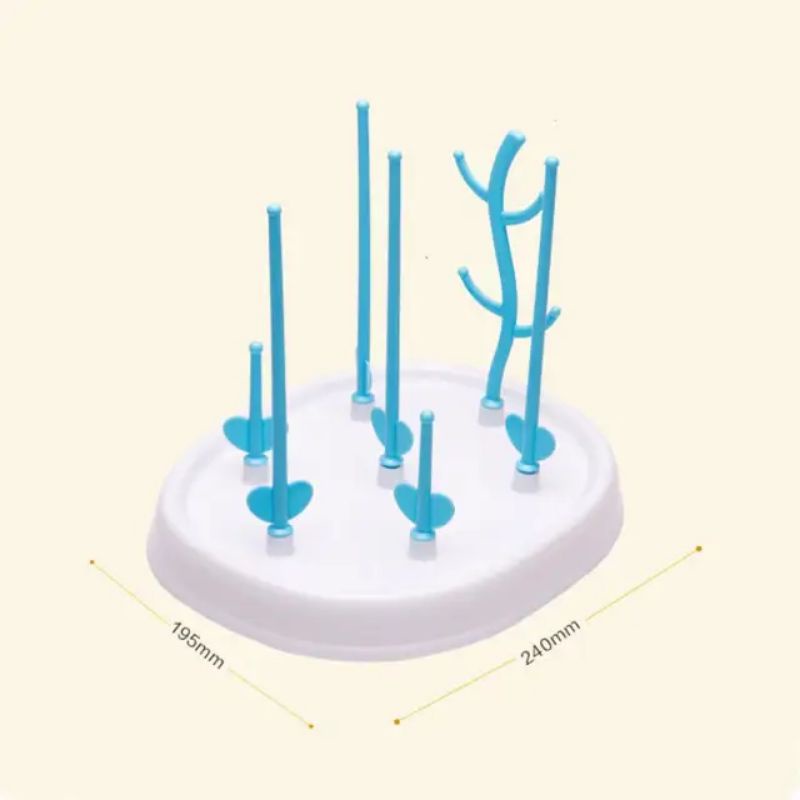 RAK PENGERING BOTOL SUSU DOT BAYI / RAK TEMPAT TIRISAN BOTOL SUSU BABY / PELENGKAPAN MINUM BAYI / BOTTLE DRYING RACK HOLDER