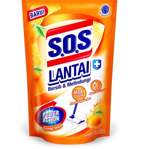 SOS PEMBERSIH LANTAI 375 REFILL ORANGE