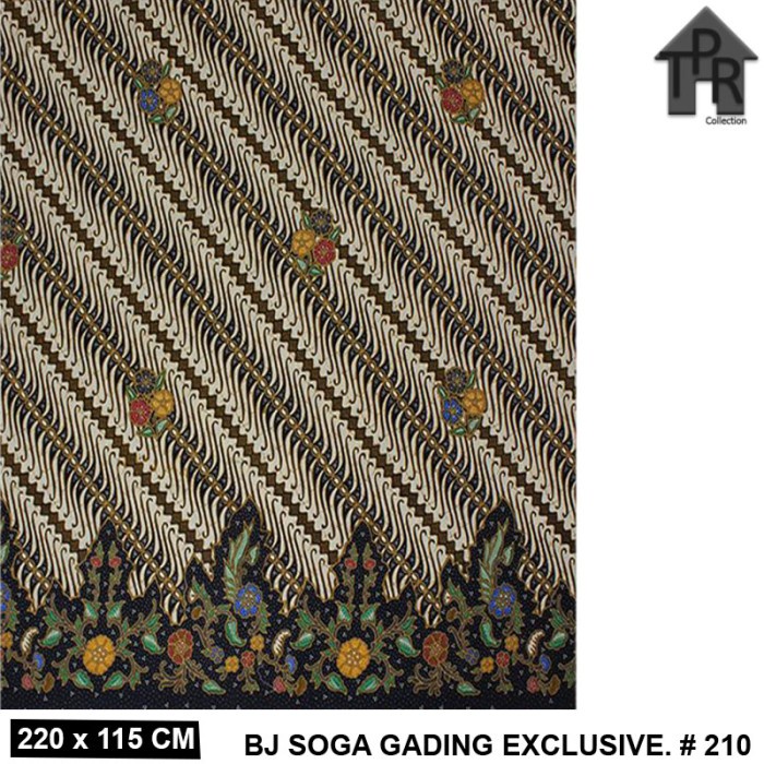 Kain Batik Jarik Seri Bintang Jawa / Soga Gading Exclusive 220x115cm.