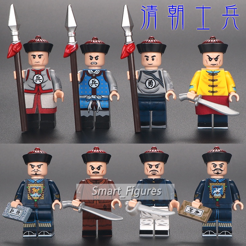 Cina Kuno Qin Dinasti Bangunan Blok Minifigures Set Terracotta CHU-HAN Kontroversi Mini Angka Mainan Hadiah