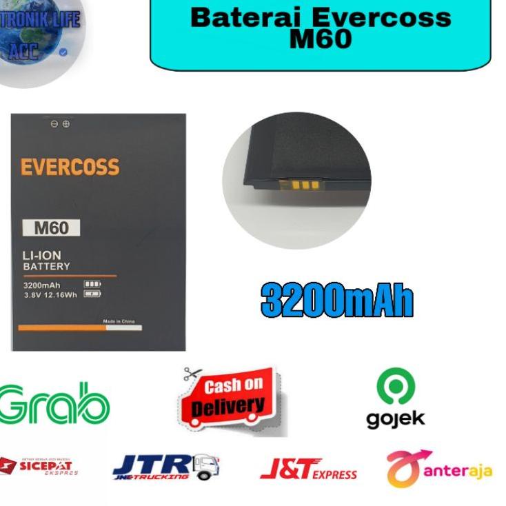 Promo Bulan Ini Baterai Evercoss M60 / M6 / M6A Original Battery Batre M60 4G lte