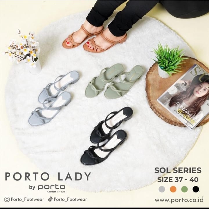 PORTO SOL SENDAL WEDGES WANITA TERBARU 2023