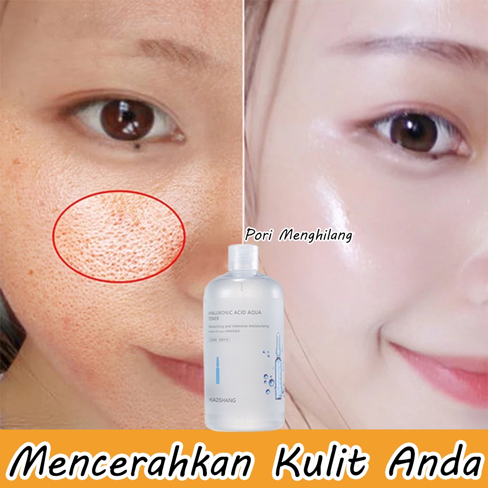 4D Hyaluronic Acid Moisture Replenishment Toner 500ml Pencerah Pemutih Wajah Astaxanthin Hydrating T