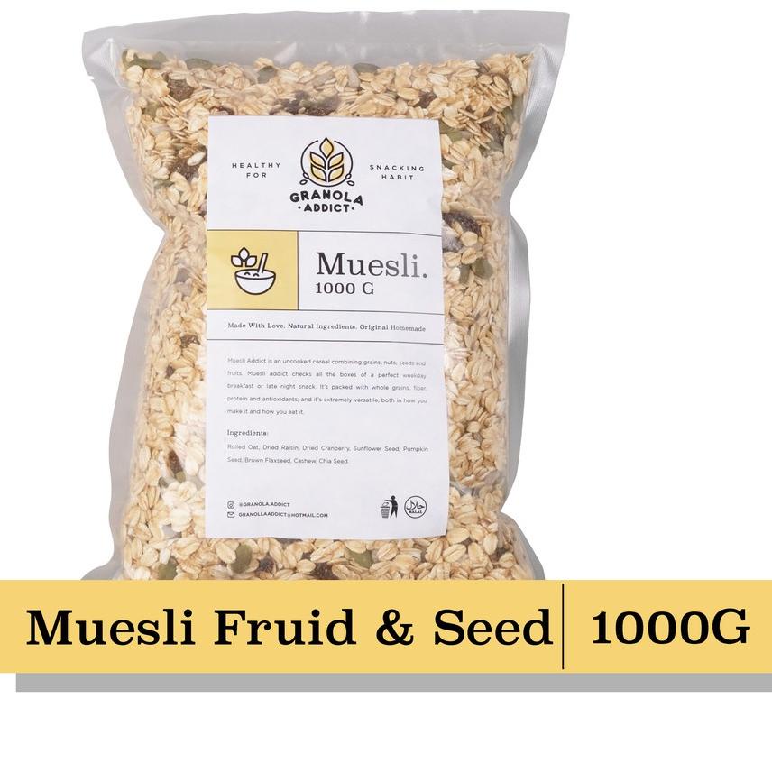 

➽ Granola Addict - Muesli Fruit & Seed 1KG ۞