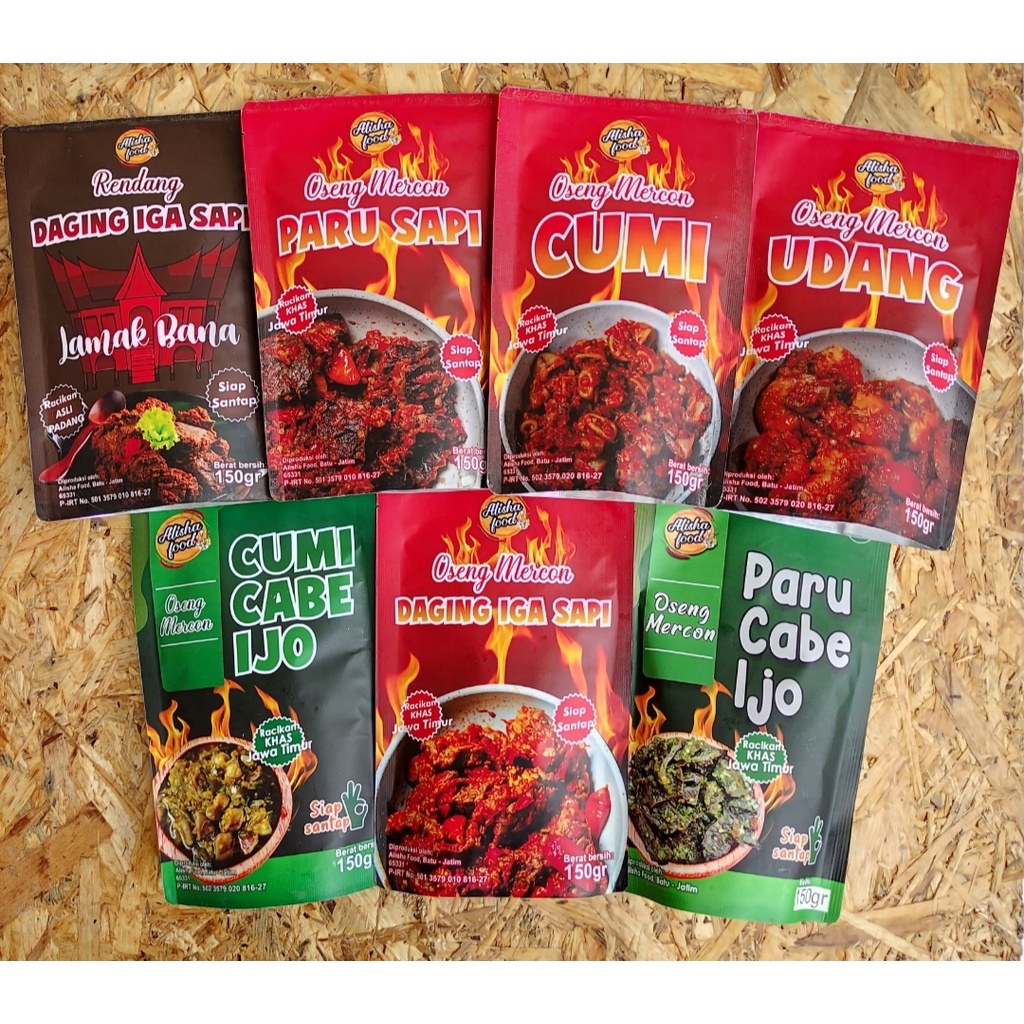 

Ukf5Pc6F4H (Kuliner.Kita) Sambal / Oseng Mercon & Rendang 150 Gr