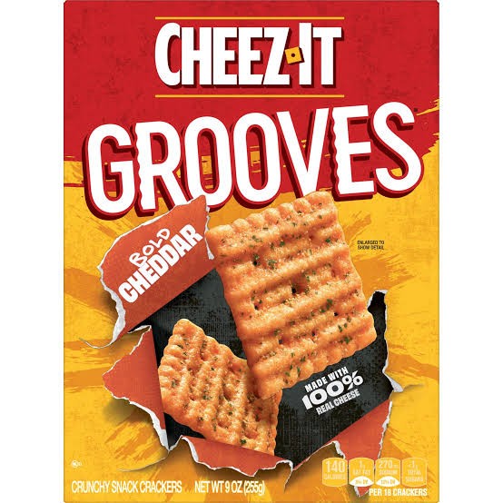 

Cheez-It Grooves Bold Cheddar Cheese Crackers, 9 OZ 255G IMPOR