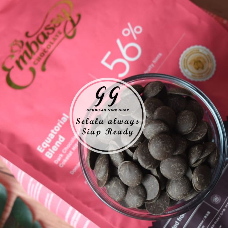 

✨NEW✨ -Tulip EMBASSY EQUATORIAL Dark Chocolate Couverture 56% 2,5 Kg Coklat- 1.1.23