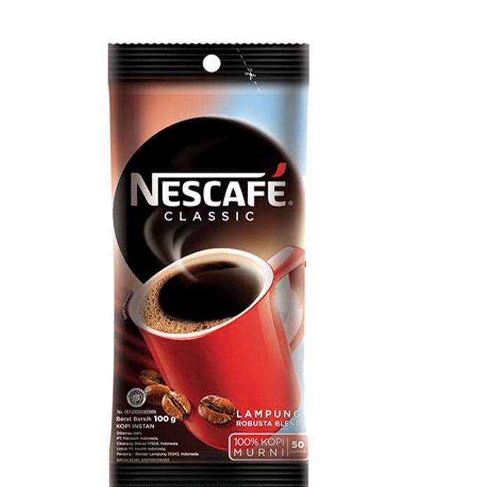 

Ready Stok Nescafe Classic Kopi Instan Sachet 100 gr gas !!