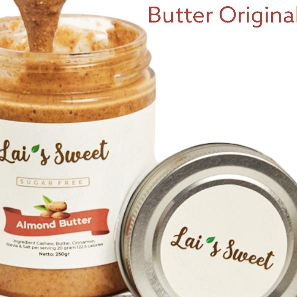 

➮ Lai's Sweet Roasted Almond Butter 250Gr (Free Sugar,Gluten Free,Vegan) ✦