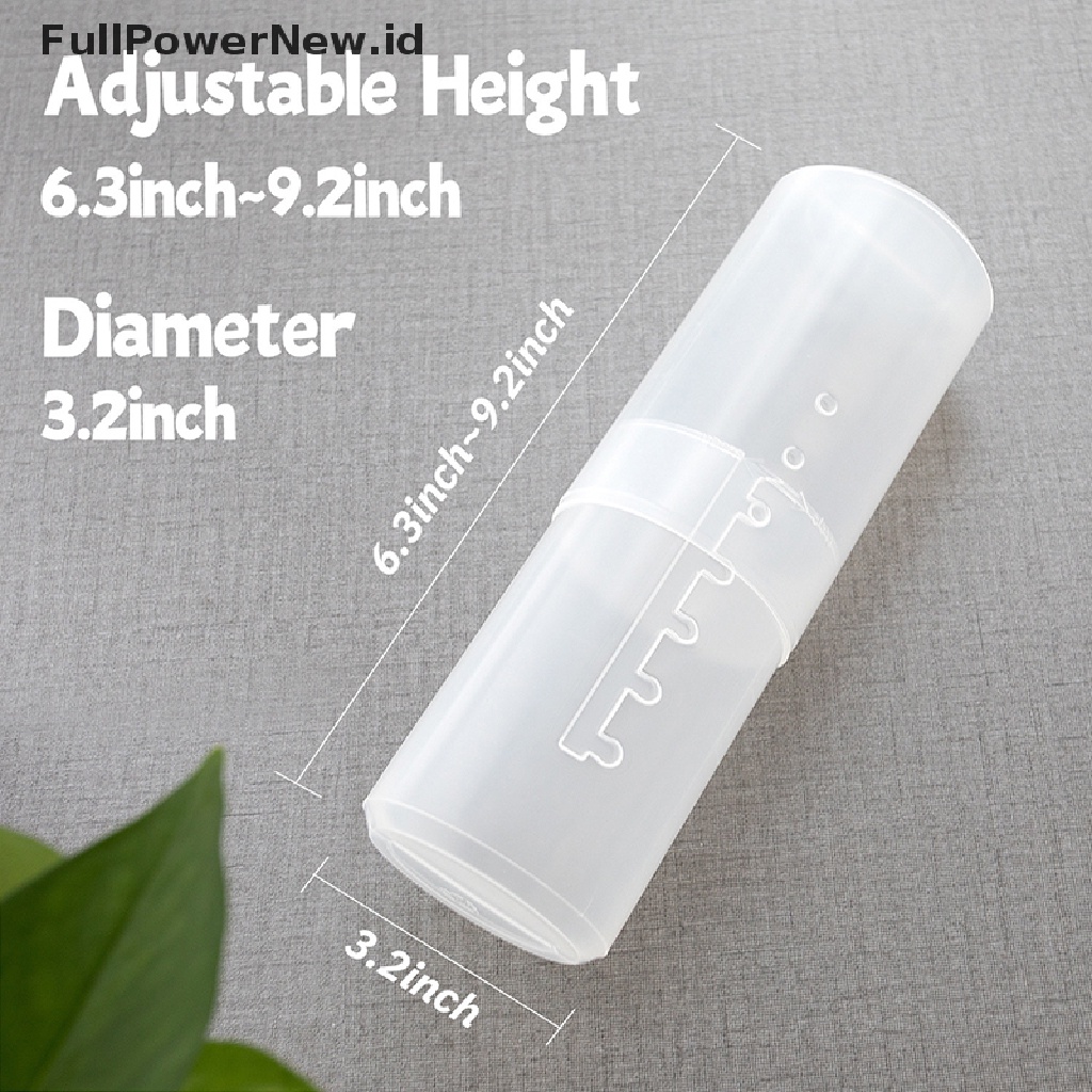 Power Tempat Kuas Makeup Plastik Travel Kosmetik Kosong Case Adjustable Kotak Penyimpanan ID