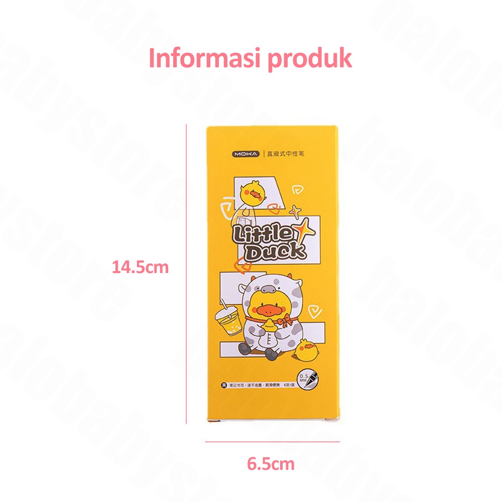 Halobaby Pen Pulpen Gel motif lucu isi 6pcs/ballpoint gel motif lucu/School Gel Pen 0.5mm