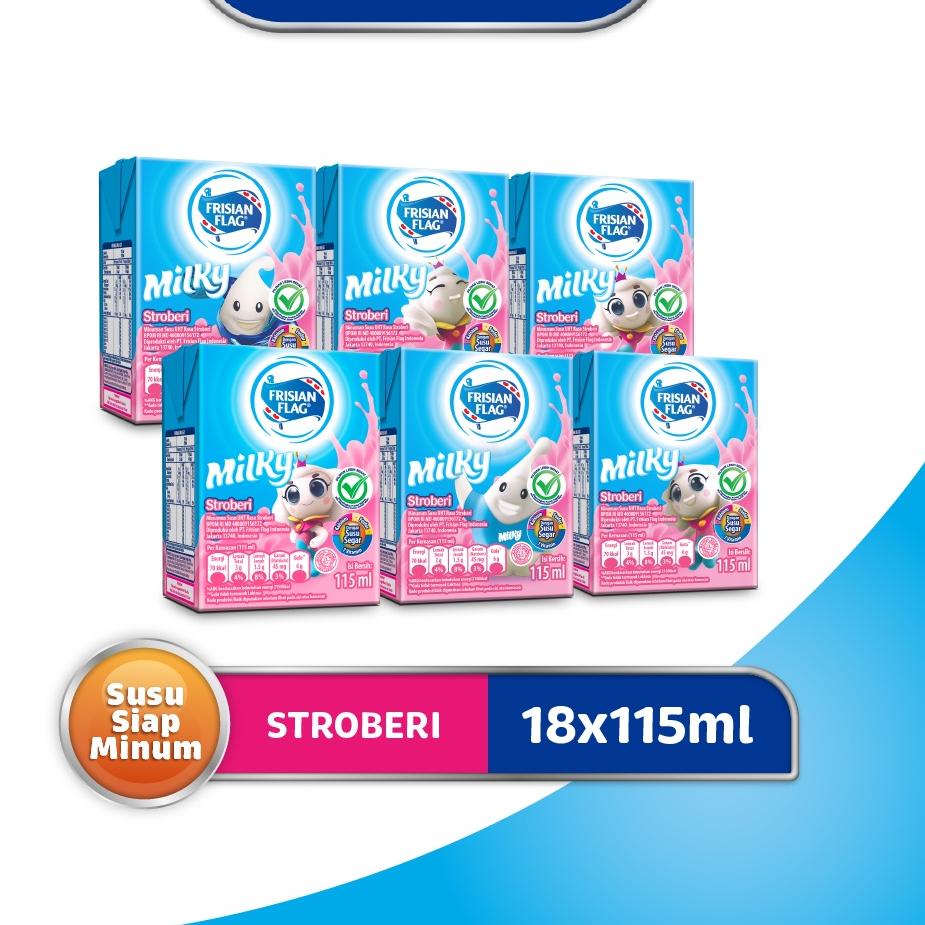 

֍ Frisian Flag UHT Milky Strawberry 115ml x 18 ♖