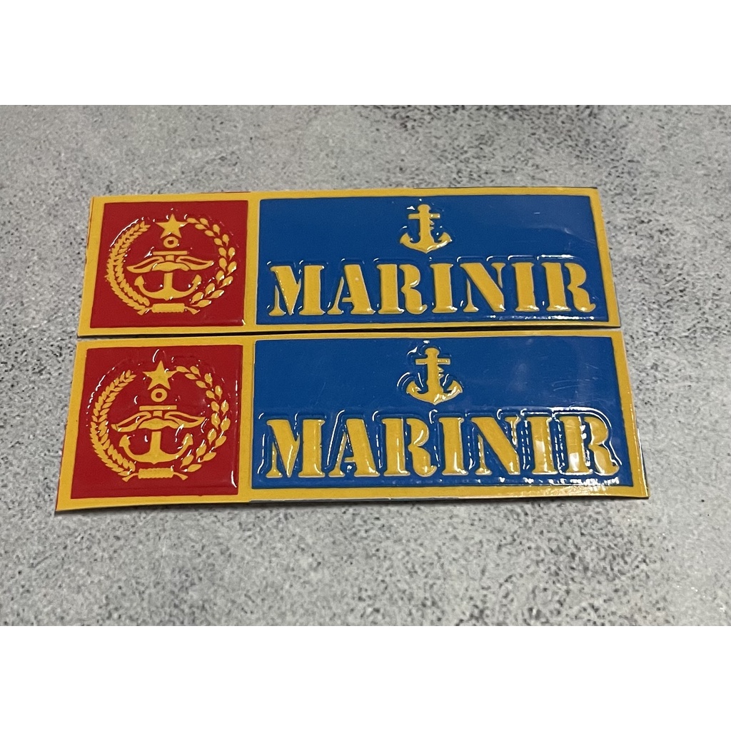 Stiker Plat Marinir (B)- Stiker Marinir -Sticker Marinir Plat Motor