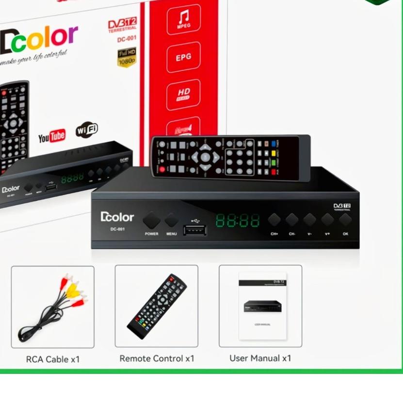 ➸ HT STB Dcolor Set Top Box Tv Digital Dcolor ♪
