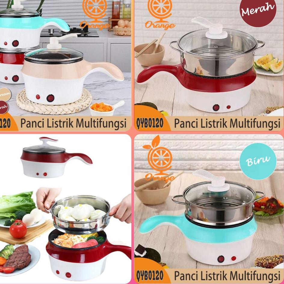 ♗ Panci Elektrik Multifungsi Penggorengan kukusan penanak Nasi ☻