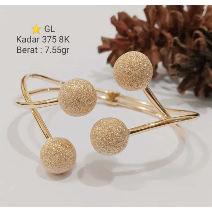 Gelang UBS gold dior variasi emas asli kadar 375