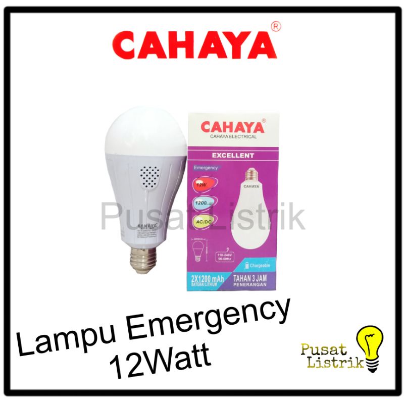 Lampu LED Emergency 12 Watt Cahaya Lampu Bohlam 12W