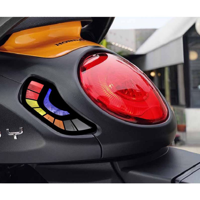 STICKER LAMPU SEIN HONDA SCOOPY TAHUN 2021-2023 DEPAN DAN BELAKANG