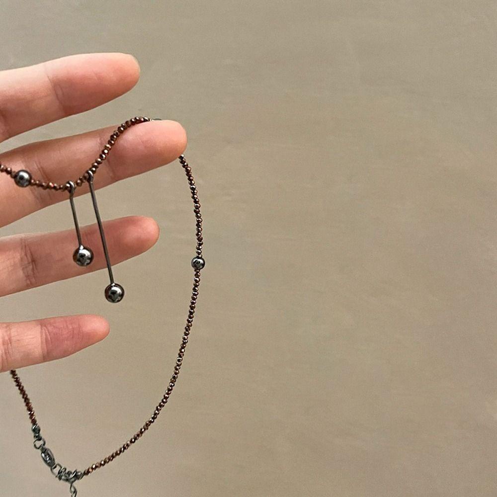 Mxbeauty Y2K Wanita Kalung Fashion Manis Halus Rantai Klavikula Buatan Kristal Niche Desain Gadis Hadiah Tembaga Sweater Rantai