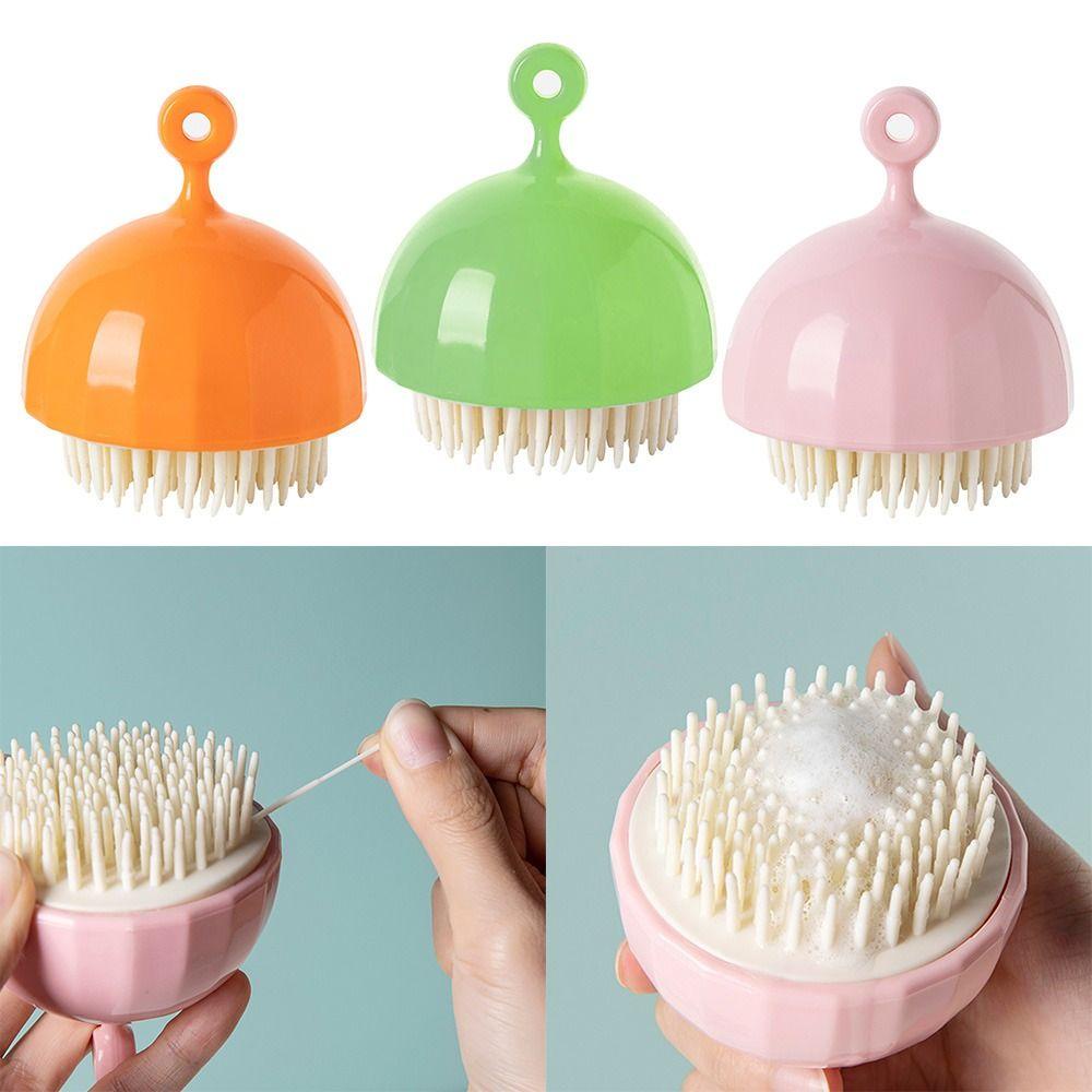 Suyo Body Scrubber Shower Fashion Silikon Perawatan Kulit Kepala Aksesoris Kamar Mandi Cuci Rambut Cleaning Head Body Massager Pembersih Kulit