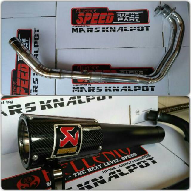 Knalpot racing Akrapovic GP black MT25 R25 NINJA 250