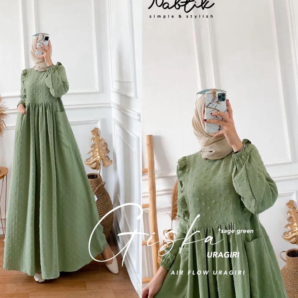 Harga Bersahabat Giska Dress Gamis Uragiri