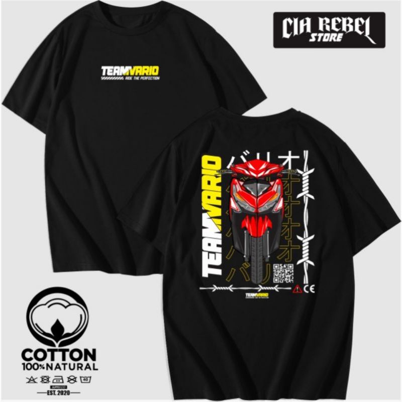 Kaos Baju Otomotif Team Vario Honda Vario Club - Ns Rebel