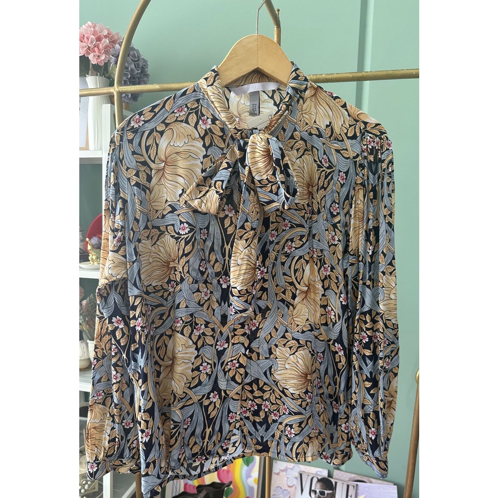 printed longsleeeved blouse IMPT