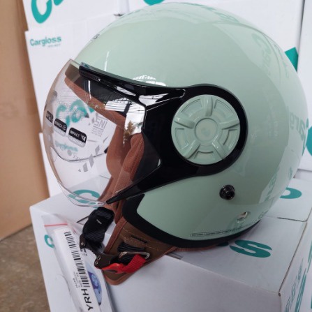 Helm Carglos Wanita Hijau Mint YRH Hijab