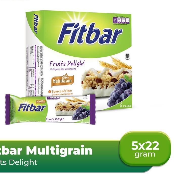 

TERLARIS BRANDS FESTIVAL Fitbar Fruits Delight 5 X 22 g Multigrain gas !!