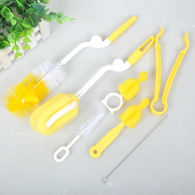 7in1 Sikat Pembersih Botol Susu Bayi | Spons Pembersih Botol | Pembersih Botol