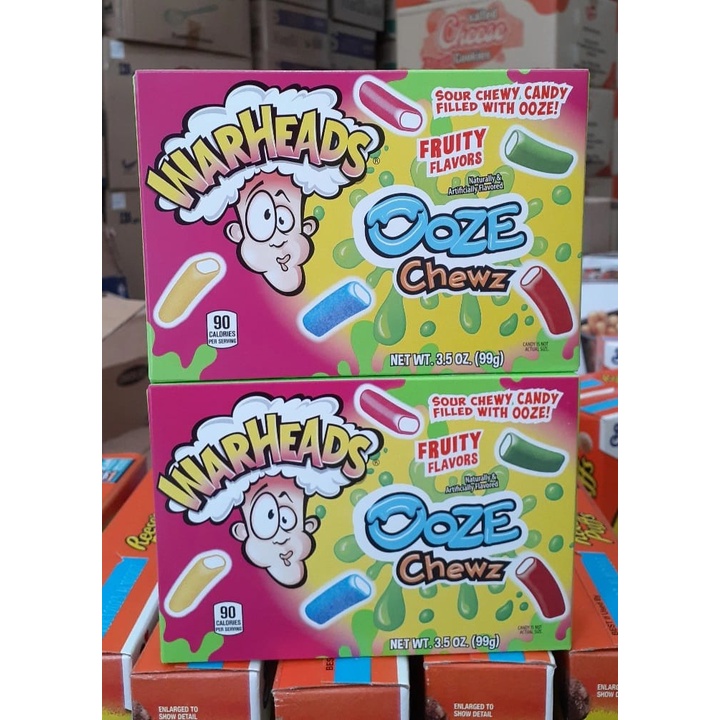 Warheads Ooze Chewz 3.5 Oz ( 99 gr )